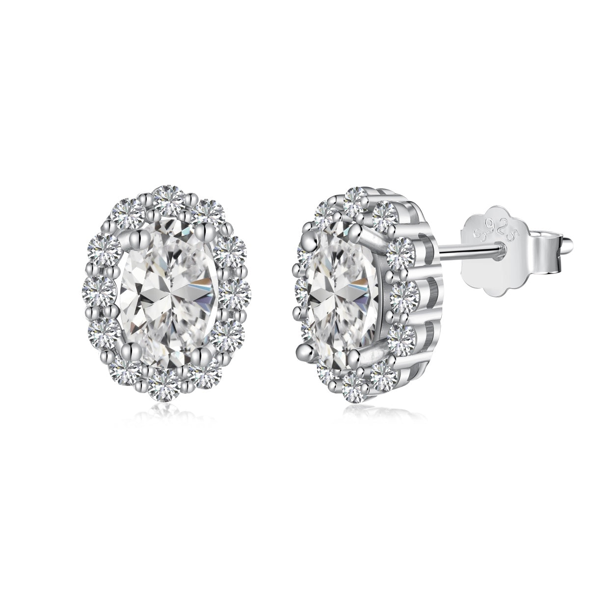 [Sparkling Aurora]Delicate Unique Oval Cut Daily Earrings