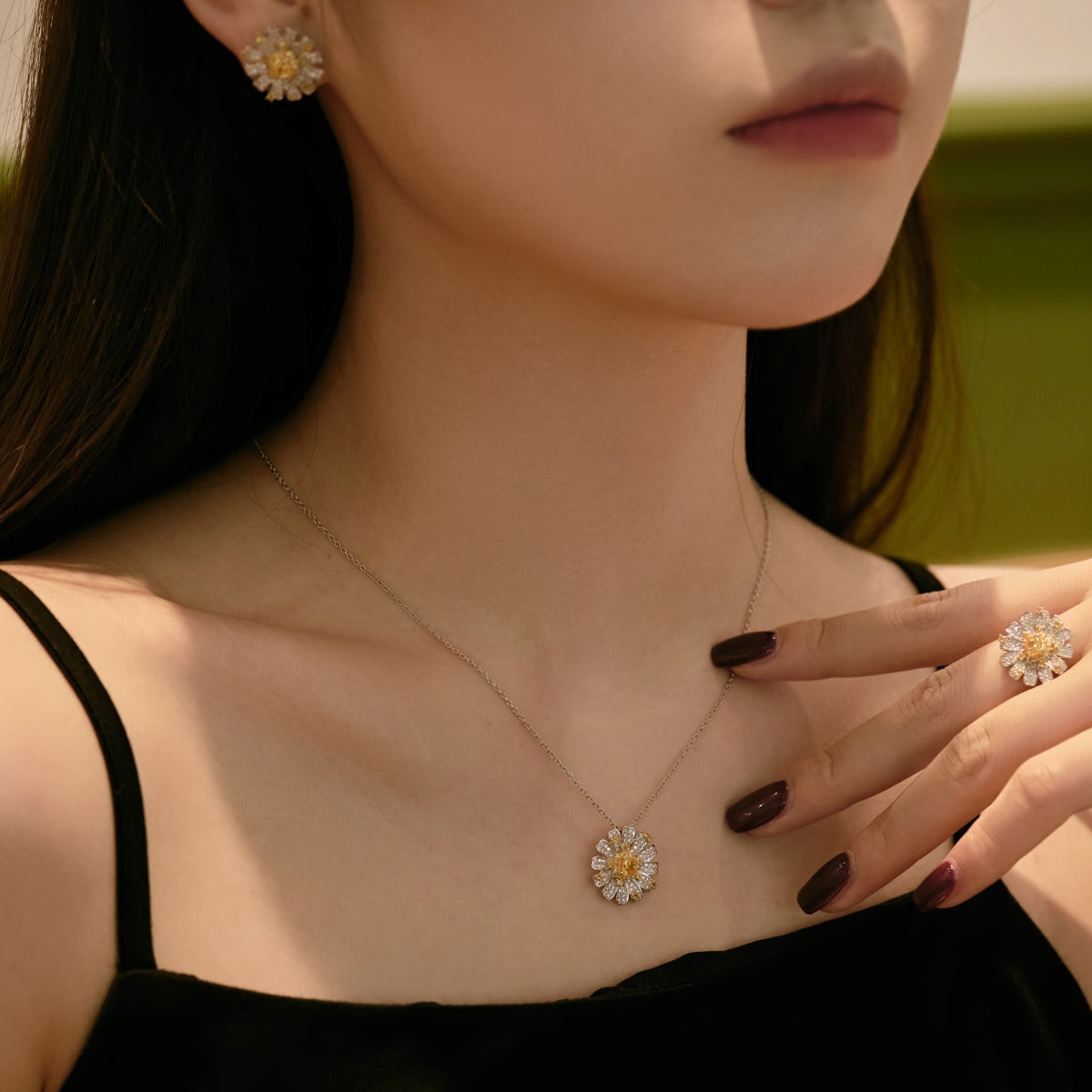 [Sparkling Aurora]Exquisite Daisy Necklace