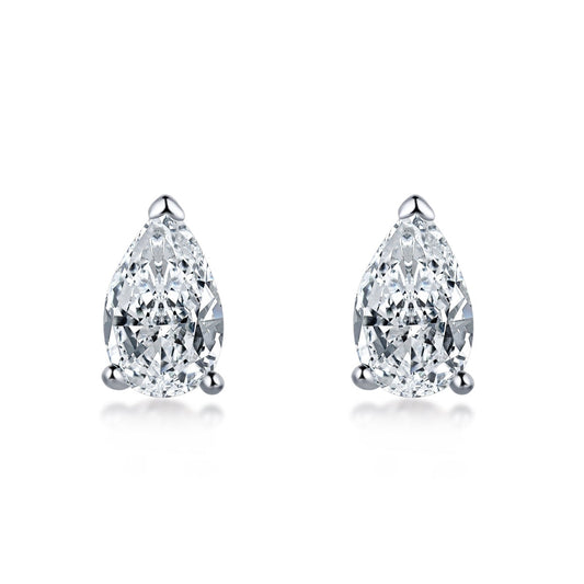 [Sparkling Aurora]Ornate Water Drop Shape Earrings