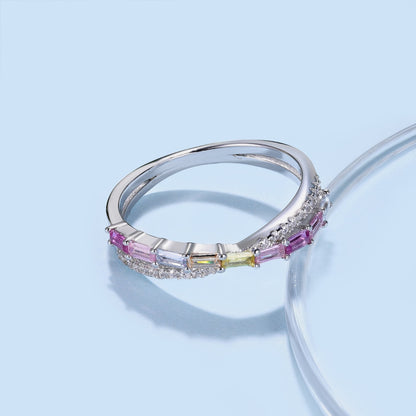 [Sparkling Aurora]Energetic Elegant Radiant Cut Party Ring