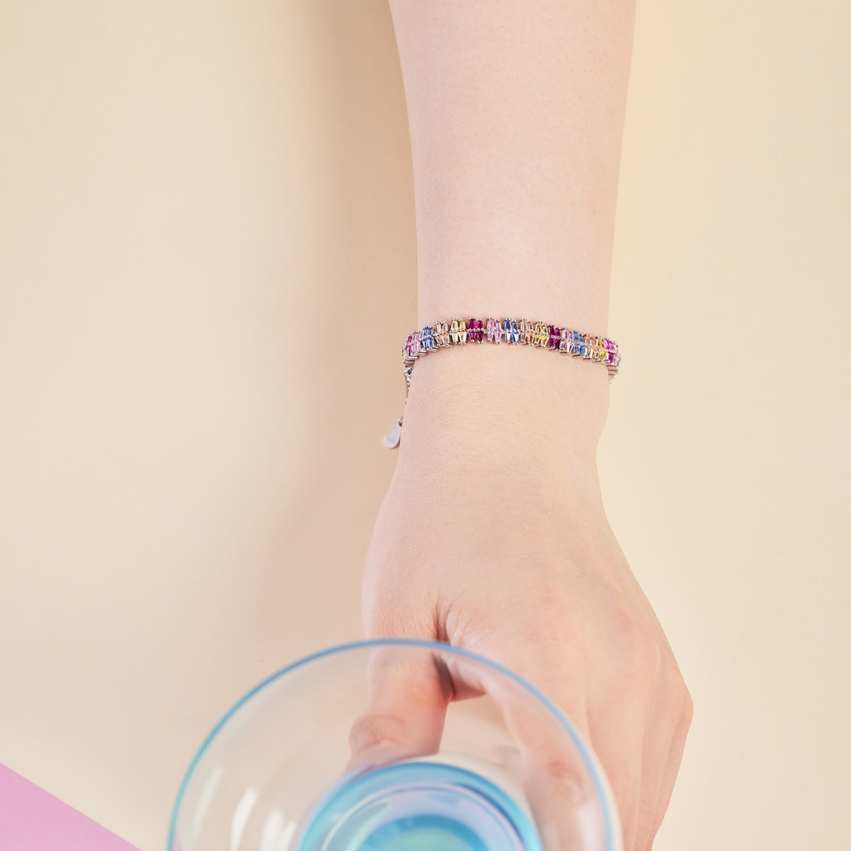 [Sparkling Aurora]Sparkling Exquisite Multi Cut Party Bracelet