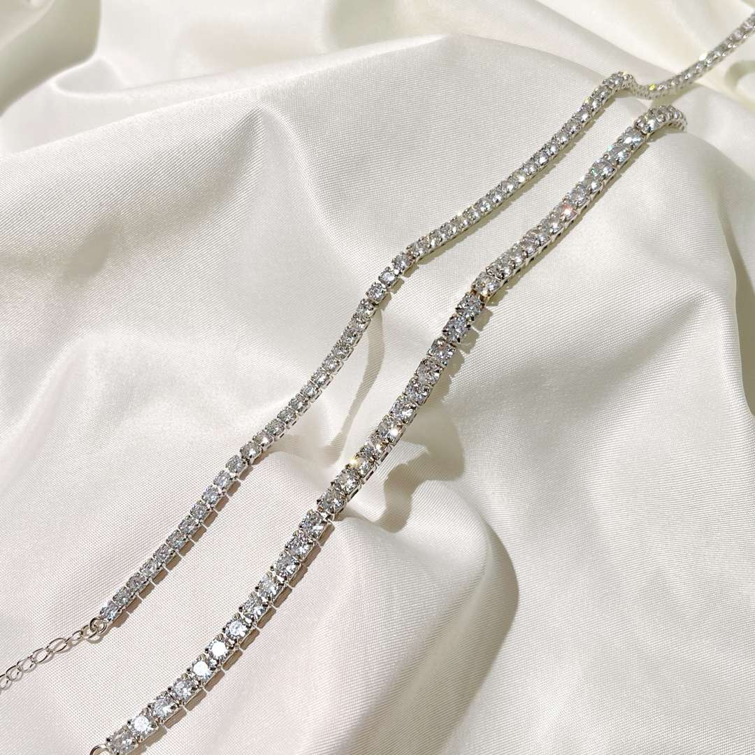 [Sparkling Aurora]Elegant Tennis Chain Necklace