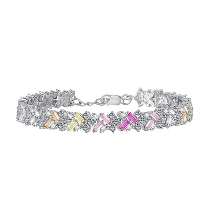 [Sparkling Aurora]Dazzling Unique Multi Shape Daily Bracelet