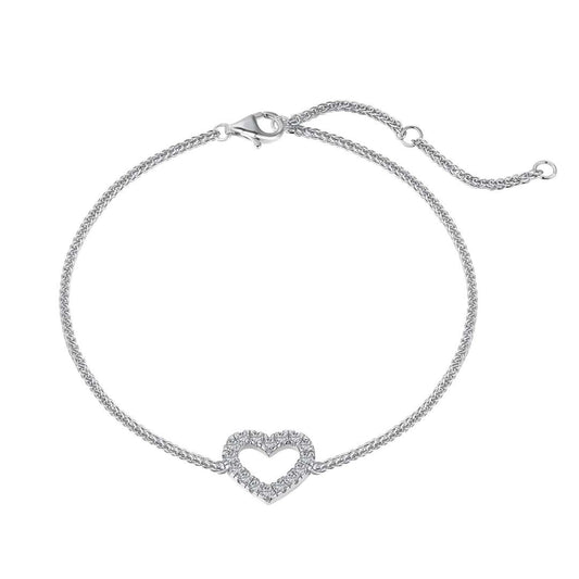 [Sparkling Aurora]Heart Shape Lover Bracelet