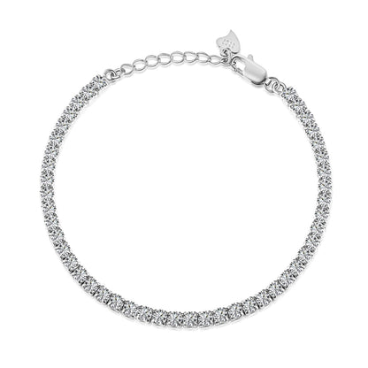 [Sparkling Aurora]Sparkling Round Cut Daily Bracelet