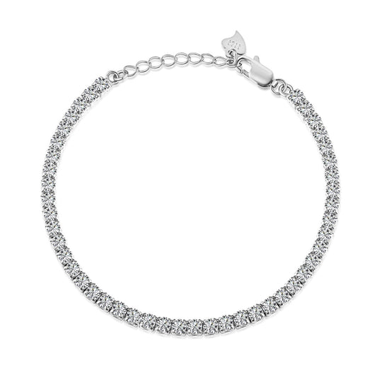 [Sparkling Aurora]Sparkling Round Cut Daily Bracelet