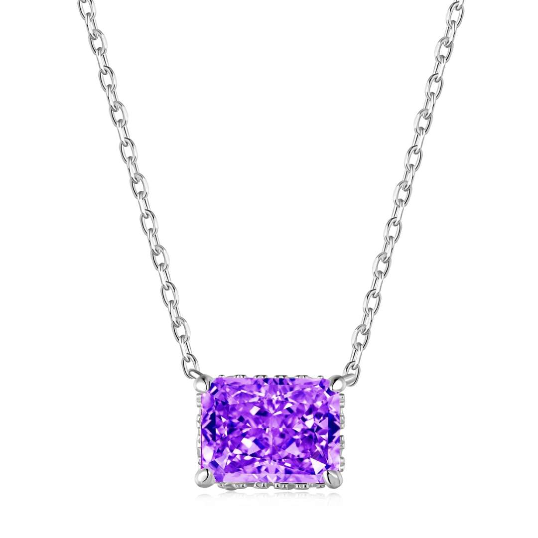 [Sparkling Aurora]Luxurious Square Shape Colorful Necalack