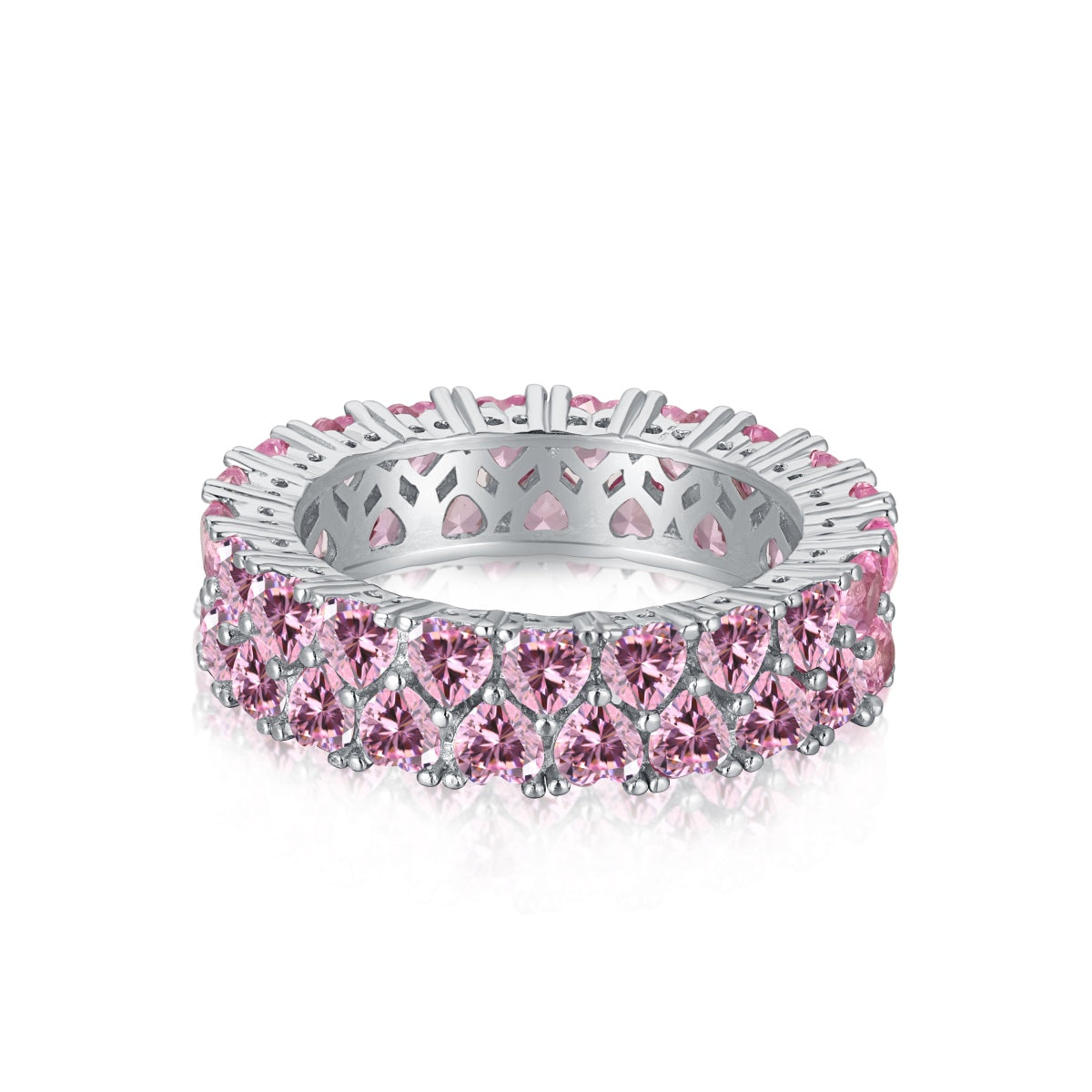 [Sparkling Aurora]Sparkling Full Heart Ring