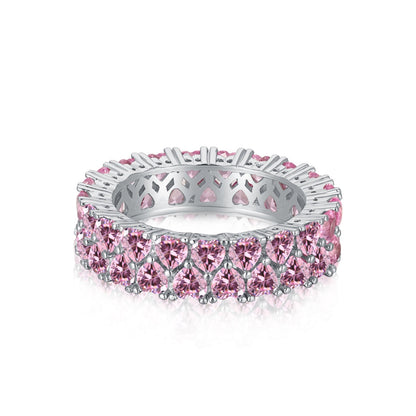 [Sparkling Aurora]Sparkling Full Heart Ring