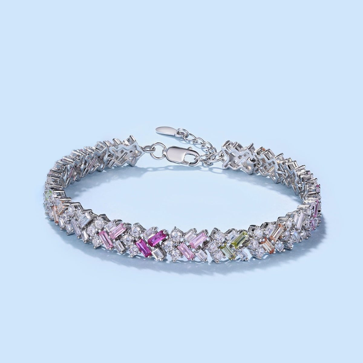 [Sparkling Aurora]Dazzling Unique Multi Shape Daily Bracelet