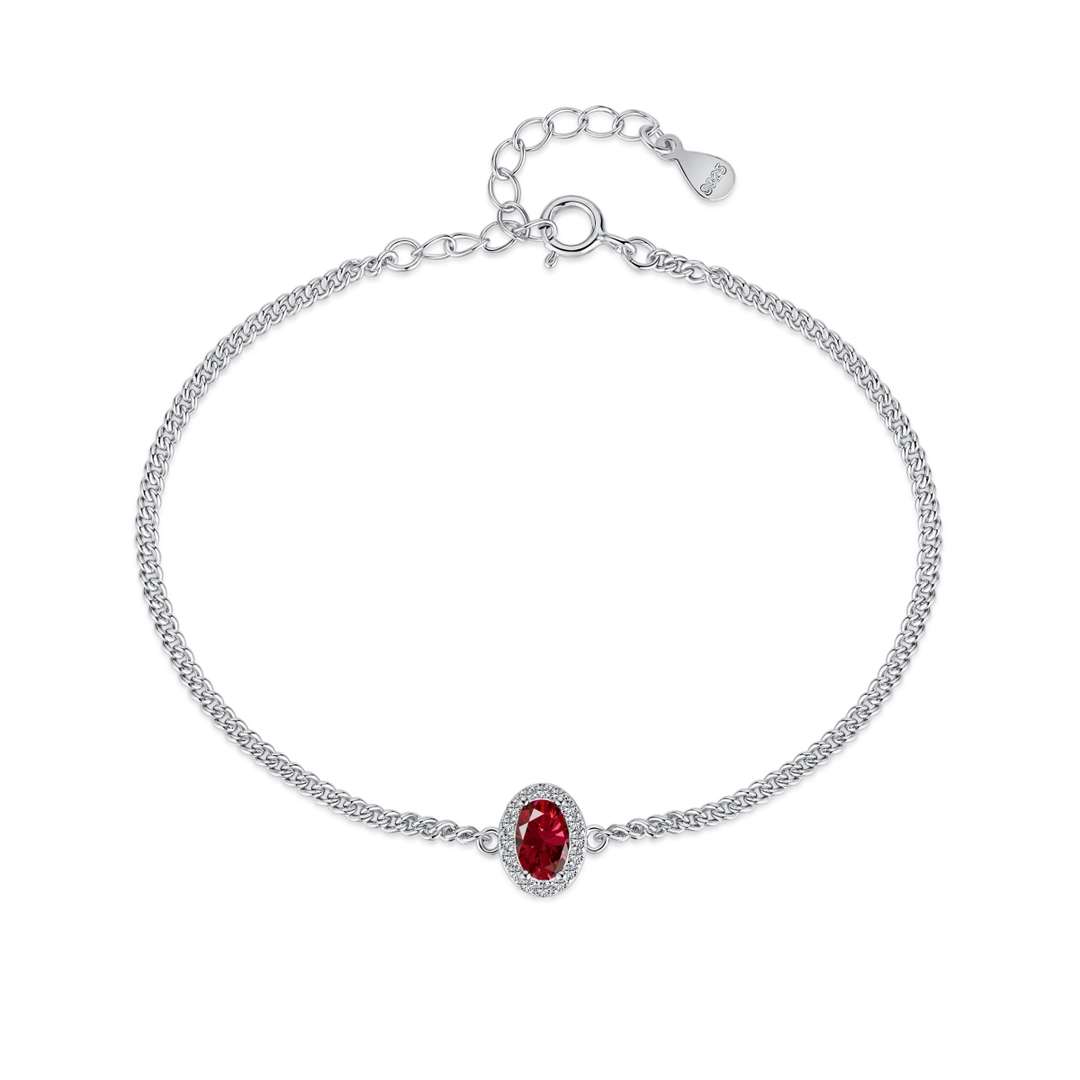 [Sparkling Aurora]Exquisite Oval Shape Bracelet