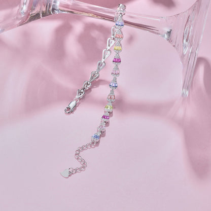 [Sparkling Aurora]Radiant Water Drop Shape Daily Bracelet