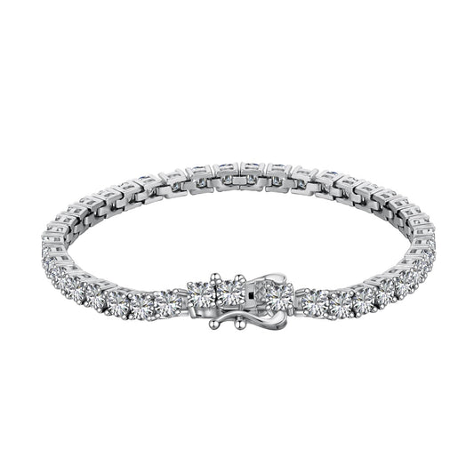 [Sparkling Aurora]Luxurious Ornate Round Cut Tennis Bracelet