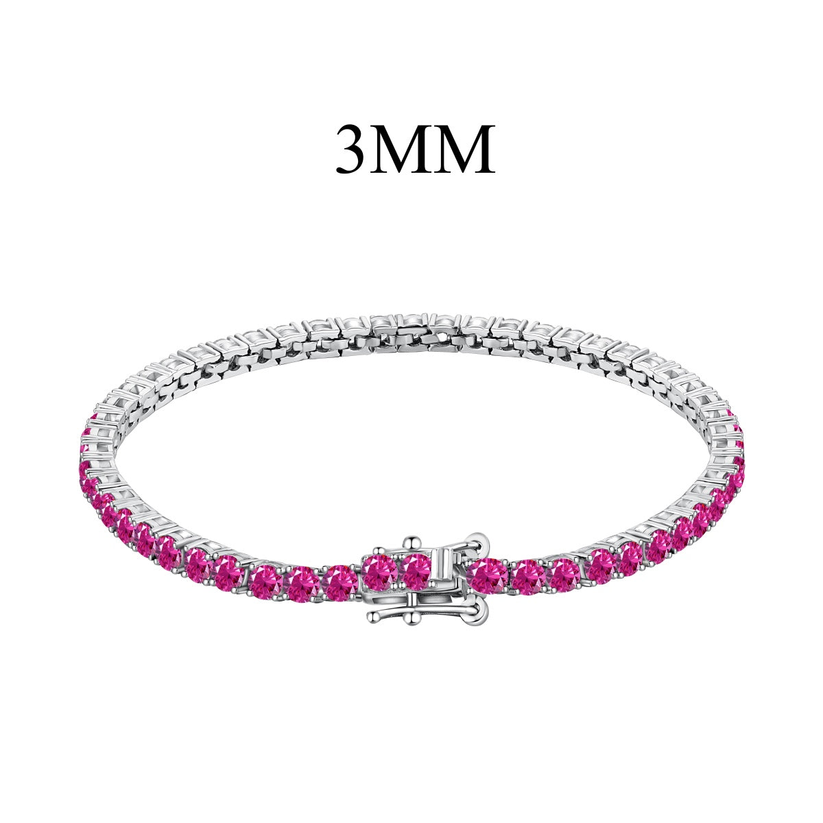 [Sparkling Aurora]Radiant Colorful Round Cut Party Bracelet