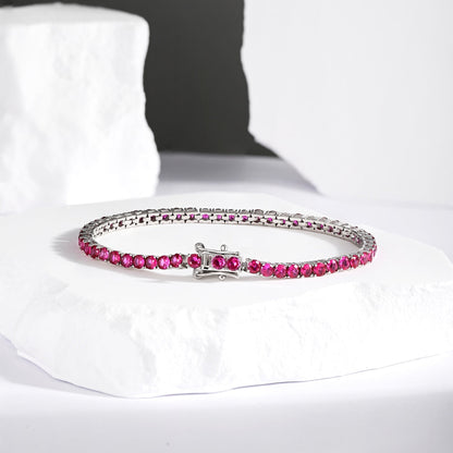 [Sparkling Aurora]Radiant Colorful Round Cut Party Bracelet