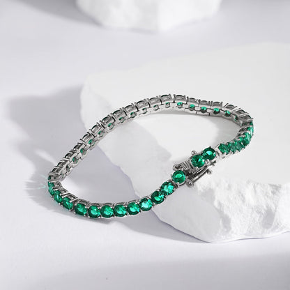 [Sparkling Aurora]Radiant Colorful Round Cut Party Bracelet