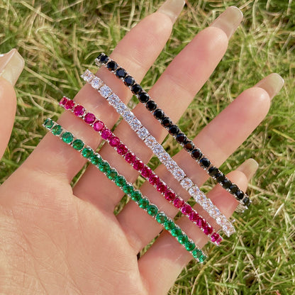 [Sparkling Aurora]Radiant Colorful Round Cut Party Bracelet