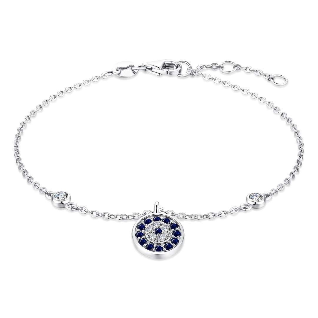 [Sparkling Aurora]Devil's Eye Round Shape Bracelet