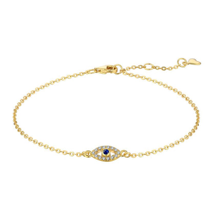 [Sparkling Aurora]Evil Eye Shape Necklace