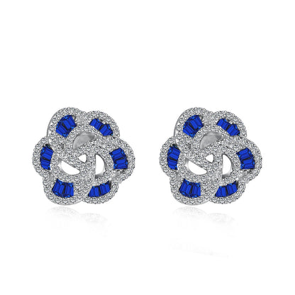 [Sparkling Aurora]Exquisite Flower Shape Daily Earrings