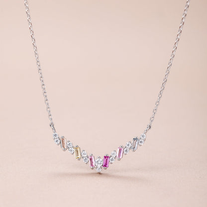 [Sparkling Aurora]Dazzling Rainbow Necklace