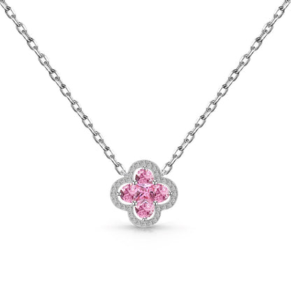 [Sparkling Aurora]Spliced Lucky Four-Leaf Clover Versatile Necklace