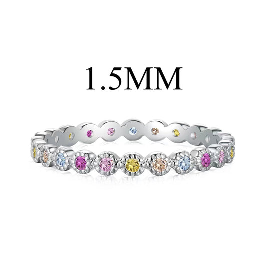 [Sparkling Aurora]Radiant Sparkling Round Cut Daily Ring